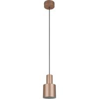 LED Hanglamp - Hangverlichting - Trion Dago - E27 Fitting - Rond - Koffie - Metaal