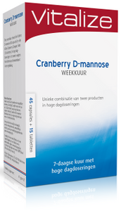 Vitalize Cranberry D-mannose Weekkuur Capsules & Tabletten