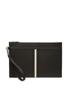 Bally Ribbon zipped leather envelope wallet - Noir