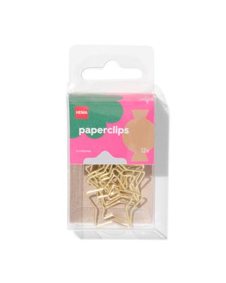 HEMA Paperclips Ster - 12 Stuks (goud)