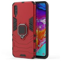 Samsung Galaxy A70 Hybrid Case met Ringhouder - Rood