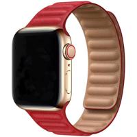 Apple Watch Leren Solo Band - Rood - 38, 40, 41 & 42mm Apple Watch Leren Solo Band - Rood - 38, 40, 41 & 42mm