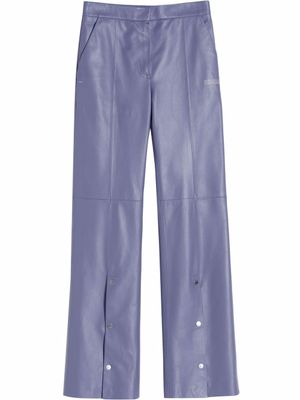 Off-White pantalon évasé à fentes - Gris