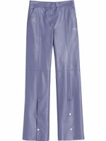 Off-White pantalon évasé à fentes - Gris