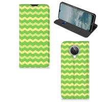 Nokia G10 | G20 | Hoesje met Magneet | Waves Green