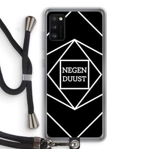 Negenduust geometrisch: Samsung Galaxy A41 Transparant Hoesje met koord
