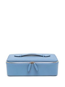 Smythson boîte de voyage en cuir - Bleu