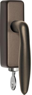 Formani Basics LB18H-DKLOCK-O draaikiepgarnituur afsluitbaar - brons