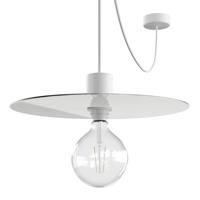 Hanglamp buiten platte kap Buitenlamp 5M kabel compleet IP65