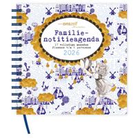 Familie Notitieagenda 17-maands 2026 Delfts Blauw 6 Personen