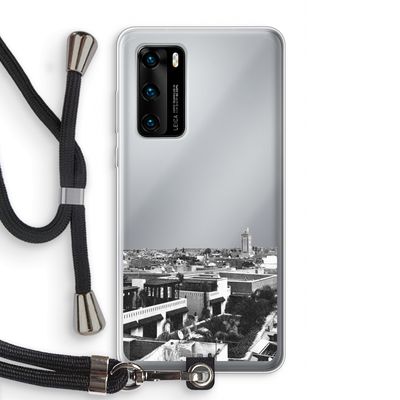 Marrakech Skyline : Huawei P40 Transparant Hoesje met koord