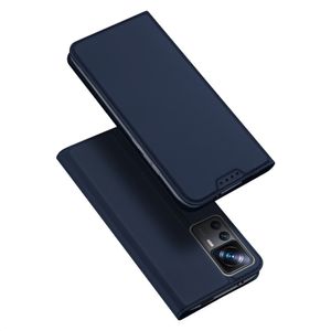 Dux Ducis - Xiaomi 12T / Xiaomi 12T Pro - Slim bookcase hoesje - Donkerblauw