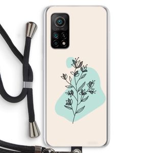 Violets are blue: Xiaomi Mi 10T 5G Transparant Hoesje met koord