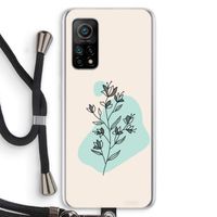 Violets are blue: Xiaomi Mi 10T 5G Transparant Hoesje met koord