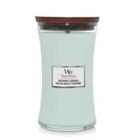 WoodWick sagewood & seagrass large candle - thumbnail