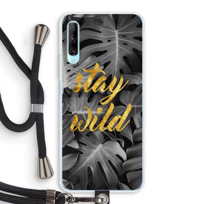 Stay wild: Huawei P Smart Pro Transparant Hoesje met koord