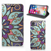 Apple iPhone Xr Smart Cover Purple Flower