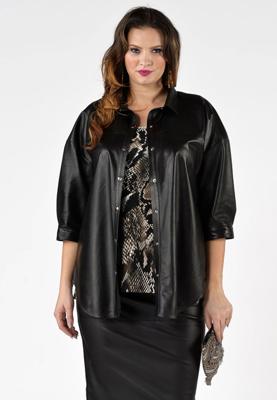 Yoek Wijde blouse | Zwart | Maat XL