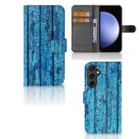 Samsung Galaxy S23 FE | Book Style Case | Wood Blue