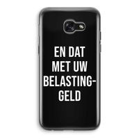 Belastinggeld - Zwart: Samsung Galaxy A5 (2017) Transparant Hoesje