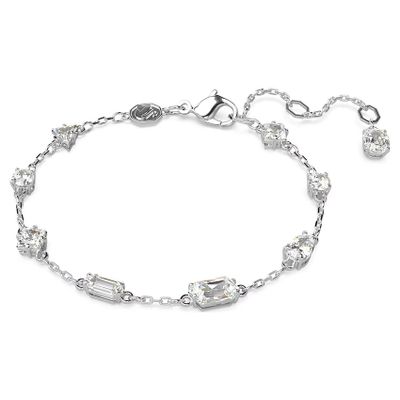 Swarovski 5661530 Armband Mesmera zilverkleurig-wit 15-19,5 cm
