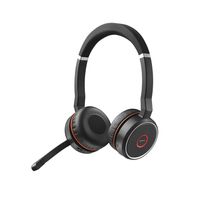 Jabra Evolve 75 Headset Bedraad en draadloos Hoofdband Oproepen/muziek Bluetooth Oplaadhouder Zwart - thumbnail