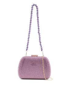 SERPUI pochette Ang à ornements en cristal - Violet