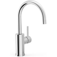 Wastafelkraan Tres Alplus | Opbouw | Draaibare uitloop | Mengkraan | Hoog model | 1-hendel | Rond | Chroom