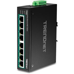 Trendnet TI-PE80 netwerk-switch Unmanaged Fast Ethernet (10/100) Power over Ethernet (PoE) Zwart