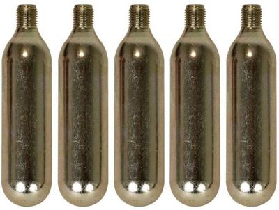 CO2- cartridge Brandless met draad - 5 stuks à 16 gram CO2- cartridge Brandless met draad - 5 stuks à 16 gram
