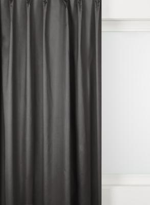 HEMA Gordijnstof velours antraciet (antraciet)