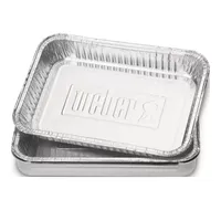 Weber Lekbakjes aluminium klein 10st Weber Lekbakjes aluminium klein 10st