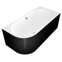 Ligbad Polysan Viva 170x75x60 cm Asymmetrisch Rechts Zwart / Wit Polysan Ligbad Polysan Viva 170x75x60 cm Asymmetrisch Rechts Zwart / Wit Polysan