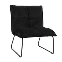 Bronx71 Velvet fauteuil Malaga zwart