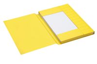 Dossiermap Secolor folio 3 kleppen 225gr geel - thumbnail