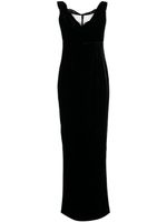 Roland Mouret robe mi-longue à col bénitier - Noir