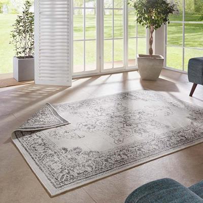 Dubbelzijdig Buitenkleed Borbon - Grijs maat: 290x200cm - materiaal: Polypropyleen - Dekbed-Discounter.nl