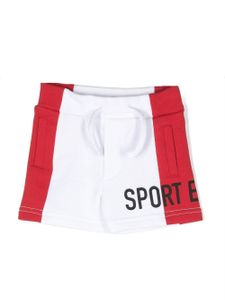 DSQUARED2 KIDS short en coton à logo imprimé - Blanc