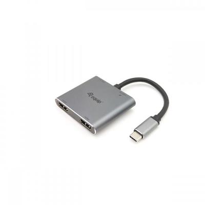 Equip 133484 usb-c 4 in 1 dual hdmi adapter