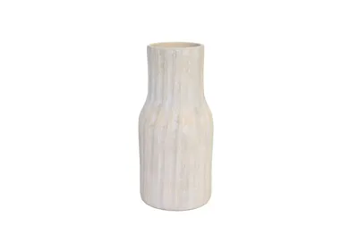 Vaas vigo d19h40cm zand beige