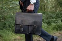 Dokterstas | Zwart | Lederen Tas | Tuigleer | Vintage | Peaky Blinders