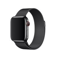 Apple origineel Milanese Loop Band Apple Watch 38mm / 40mm / 41mm Space Black - MTU12ZM/A - thumbnail