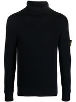 Stone Island Compass-patch roll-neck jumper - Bleu - thumbnail