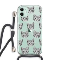 Kitten: iPhone 11 Transparant Hoesje met koord