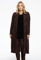 Yoek Blouse midi IRIS | Zwart | Maat 46/48