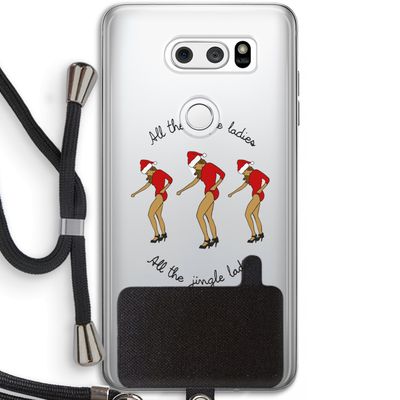 Jingle Ladies: LG V30 Transparant Hoesje met koord