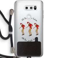Jingle Ladies: LG V30 Transparant Hoesje met koord