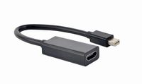 4K Mini DisplayPort naar HDMI adapterkabel, 15 cm, zwart