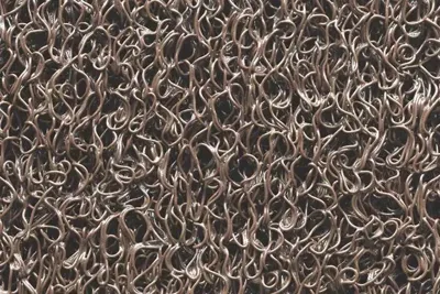 Hamat deurmat Curly bruin 40x60cm