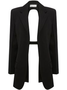 Victoria Beckham blazer à dos ouvert - Noir